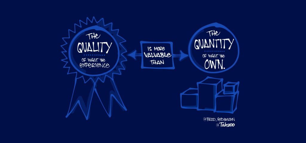 quality vs quantity - experience economy